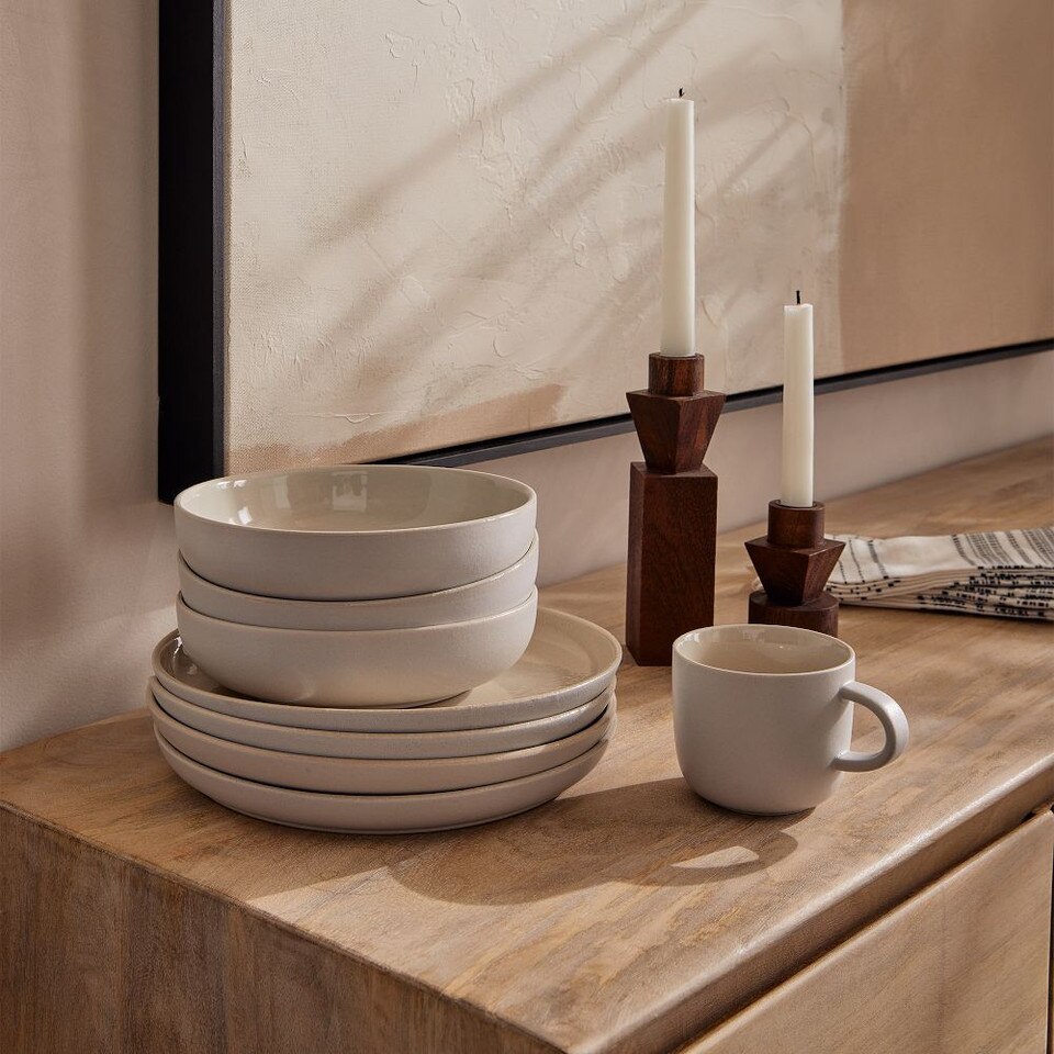 Kaloh Stoneware Dinnerware, White West Elm United Kingdom